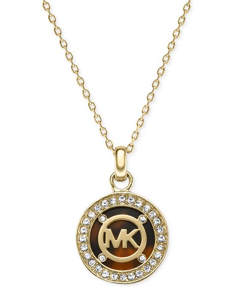 michael kors gold necklace necklaces|Michael Kors necklace for women.